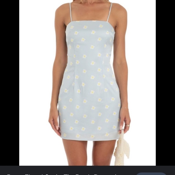 Peach Love California Daisy Denim Dress Sz S 90’s Overall Dress - Picture 7 of 7